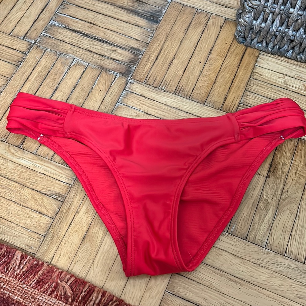 Red bikini bottom